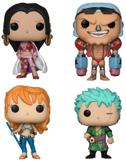 Anime One Piece Character Zoro Nami Franky & Boa Hancock Cute Vinyl Figure Model Doll Toys