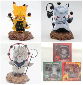 Anime pocket Pikachu as Naruto Ootutuki Hagoromo Action Figure Model Decoration Toys