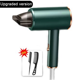 Anion Föhn 5 Minuten Snel Droog Föhn Professinal Intelligente Constante Temperatuur 5 Speed Lichtgewicht En Rustige Haardroger Upgraded groen