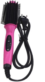 Anion Snelle Warmte Curler Stijltang Elektrische Haar Kam Borstel Stijltangen Multifunctionele Salon Curling Tool EU Plug