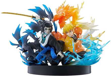 Aniplex Demon Slayer: Kimetsu no Yaiba PVC Statue Zenitsu Agatsuma & Kaigaku 15 cm