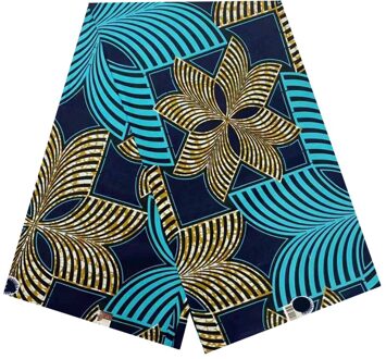 Ankara Afrikaanse Stof Wax Print Pagne Echte Wax Katoen 6 Yards Nigeriaanse Jurken Stof Wax Batik Indonesië