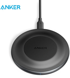 Anker 15W Max Wireless Charger with USB-C, PowerWave Alloy Pad, Qi Certified Fast Charging for iPhone SE, 11, 11 Pro, 11 Pro Max