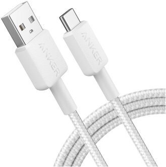 Anker 322 USB-A to USB-C Cable Nylon 1.8M Oplader Wit