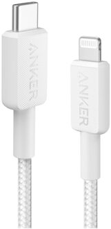 Anker 322 USB-C to Lightning Cable (6ft Braided) Kabel Wit