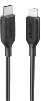 Anker 322 USB-C to Lightning Cable Nylon 1.8M Oplader Zwart