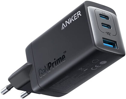 Anker 735 GaN III Prime 3-Port 65W Charger Oplader Zwart