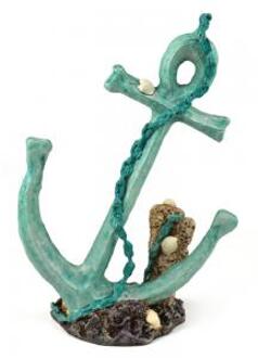 Anker - Aquarium Ornament - Blauw (limited edition)