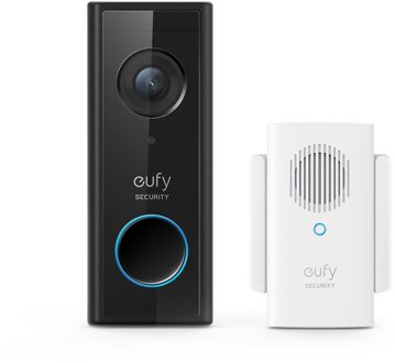 Anker Eufy Battery Doorbell Slim 1080p Slimme deurbel Zwart