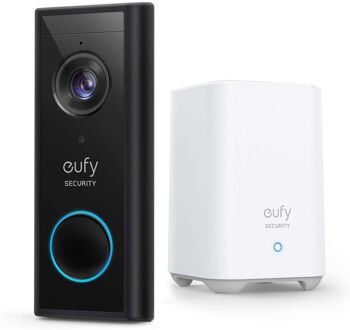 Anker Eufy Video Deurbel 2K + HomeBase 2 Slimme deurbel Zwart