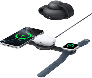 Anker MagGo Wireless Charging Station (3-in-1, Foldable Pad) Oplader Zwart