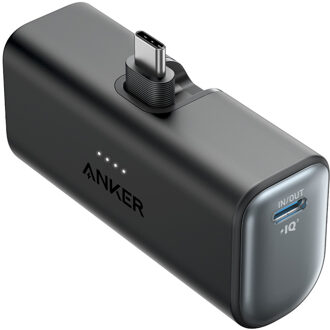 Anker Nano Power Bank (22.5W Built-In USB-C Connector) Black Powerbank Zwart