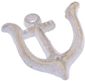 Anker Stijl Muur Haken Badjas Haken Kapstokken Muur Deur Mount Hoed Haken wit