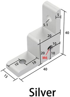 Anker Wiel Connector Haakse Extrusie Hoek Code Voor Aluminium Profiel Zwart/Wit SV