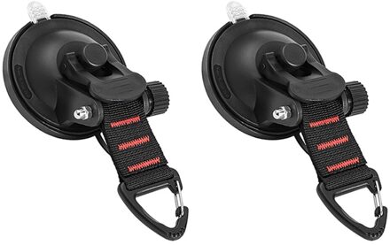 Anker Zware Tie Down Auto Mount Zuignap Anker Met Driehoek Beveiligen Haak Tie Down Camping Tarp Accessoire 2stk