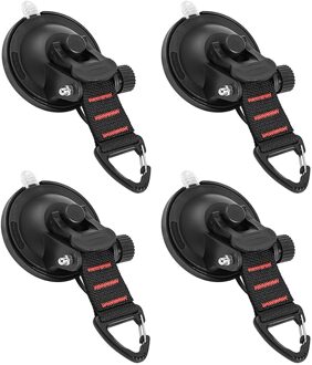 Anker Zware Tie Down Auto Mount Zuignap Anker Met Driehoek Beveiligen Haak Tie Down Camping Tarp Accessoire 4stk