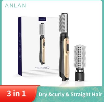 Anlan Air Brush 3 In 1 Multifunctionele Haar Kam Krulspelden Stijltang Een Stap Föhn Air Kam Krulspelden Stijltang tool