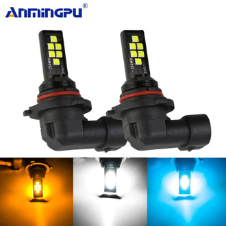 ANMINGPU 2x Car Fog Lamp 9005 HB3 9006 HB4 H7 Led Lamp Led H1 H3 Led H11 H9 H8 H27 880 881 Led Canbus Car Led Fog Light Bulb 12V