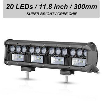 Anmingpu 50W 100W 200W Led Licht Bar Off Road 4 "7" 12 "Spot Led werk Licht Voor Trekker Jeep Suv Atv Auto Rijden Fog Lamp 1 stk 200W LED bar