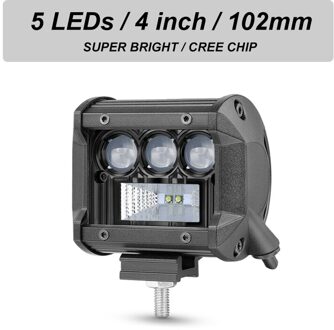 Anmingpu 50W 100W 200W Led Licht Bar Off Road 4 "7" 12 "Spot Led werk Licht Voor Trekker Jeep Suv Atv Auto Rijden Fog Lamp 1 stk 50W LED bar
