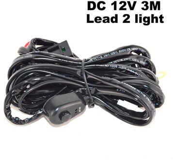 Anmingpu 50W 100W 200W Led Licht Bar Off Road 4 "7" 12 "Spot Led werk Licht Voor Trekker Jeep Suv Atv Auto Rijden Fog Lamp wiring-lead-2licht-3