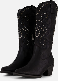 Ann Rocks Cowboylaarzen zwart Pu - 36,41