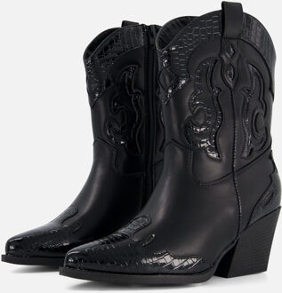 Ann Rocks Cowboylaarzen zwart Pu - 37