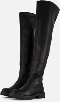Ann Rocks Overknee hoge laarzen zwart Pu - 36,37,38,39