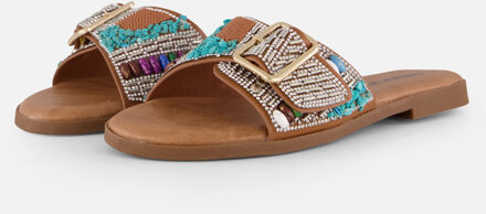 Ann Rocks Slippers bruin Synthetisch - 36,37,38,39,40,41,42