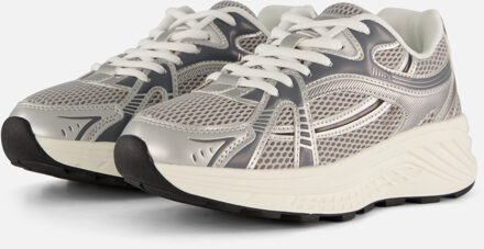 Ann Rocks Sneakers zilver Textiel - 36,37,38,39,40