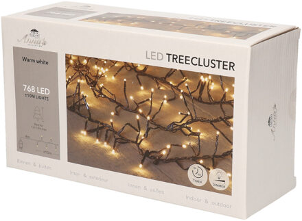 Anna's Collection 1,6-1,9m treecluster 10m/768led warm wit Anna's collection Zwart