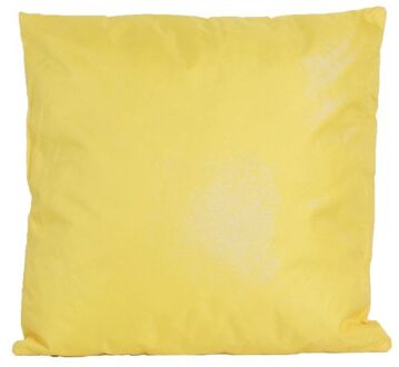 Anna's Collection 1x Bank/sier kussens voor binnen en buiten in de kleur geel 45 x 45 cm - Sierkussens