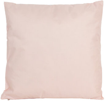 Anna's Collection 1x Bank/Sier kussens voor binnen en buiten in de kleur lichtroze 45 x 45 cm