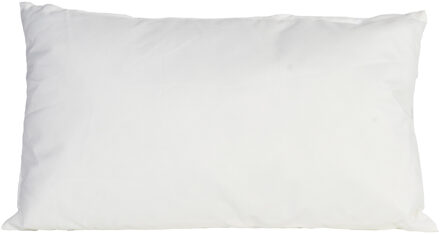 Anna's Collection 1x Bank/sier kussens voor binnen en buiten in de kleur wit 30 x 50 cm