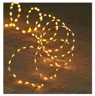 Anna's Collection 2x Koperen kerstverlichting met timer 330 LED lampjes 5 meter - Koperdraad sfeerverlichting - Kerstversiering - Voor binnen gebruik