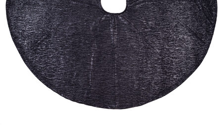 Anna's Collection Anna Collection kerstboomrok - kerstboom onder kleed - zwart - D120 cm - glans - rond