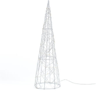Anna's Collection Anna's Collection?LED kegel kerstboom lamp - zilver - 20 leds - 40 - metaal - timer