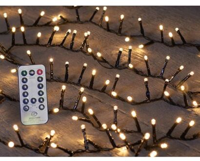 Anna's Collection Boomverlichting met afstandsbediening warm wit 500 lampjes - Kerstverlichting kerstboom