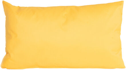 Anna's Collection Buiten of tuin sier kussens - geel - 30 x 50 cm - binnen/buiten