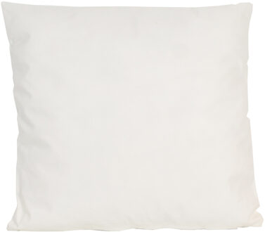Anna's Collection Buiten of tuin sier kussens - ivoor wit - 60 x 60 cm - binnen/buiten - tuinbank