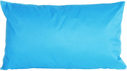 Anna's Collection Buiten of tuin sier kussens - lichtblauw - 30 x 50 cm - binnen/buiten