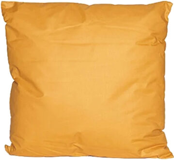 Anna's Collection Buiten of tuin sier kussens - okergeel - 45 x 45 cm - binnen/buiten - tuinbank