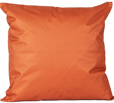 Anna's Collection Buiten of tuin sier kussens - oranje - 60 x 60 cm - binnen/buiten - tuinbank