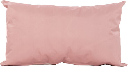 Anna's Collection Buiten of tuin sier kussens - oud roze - 30 x 50 cm - binnen/buiten - tuinbank