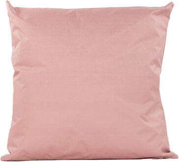 Anna's Collection Buiten of tuin sier kussens - oudroze - 60 x 60 cm - binnen/buiten - tuinbank
