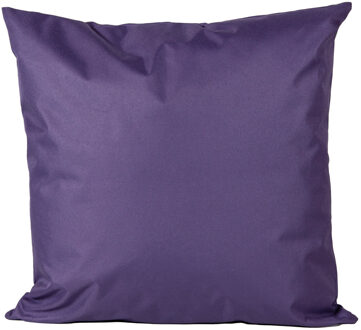 Anna's Collection Buiten of tuin sier kussens - paars - 45 x 45 cm - binnen/buiten - tuinbank