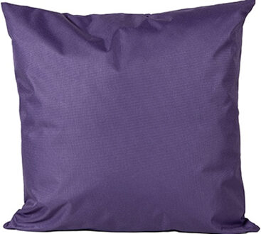 Anna's Collection Buiten of tuin sier kussens - paars - 60 x 60 cm - binnen/buiten - tuinbank