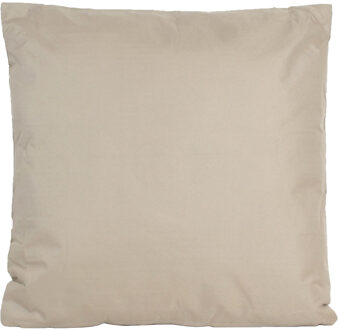 Anna's Collection Buiten of tuin sier kussens - taupe - 45 x 45 cm - binnen/buiten - tuinbank