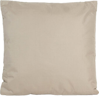 Anna's Collection Buiten of tuin sier kussens - taupe/beige - 60 x 60 cm - binnen/buiten - tuinbank
