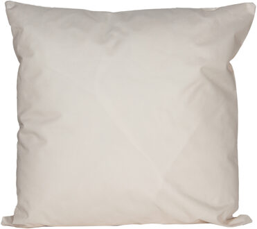 Anna's Collection Buiten of tuin sier kussens - zand/beige - 45 x 45 cm - binnen/buiten